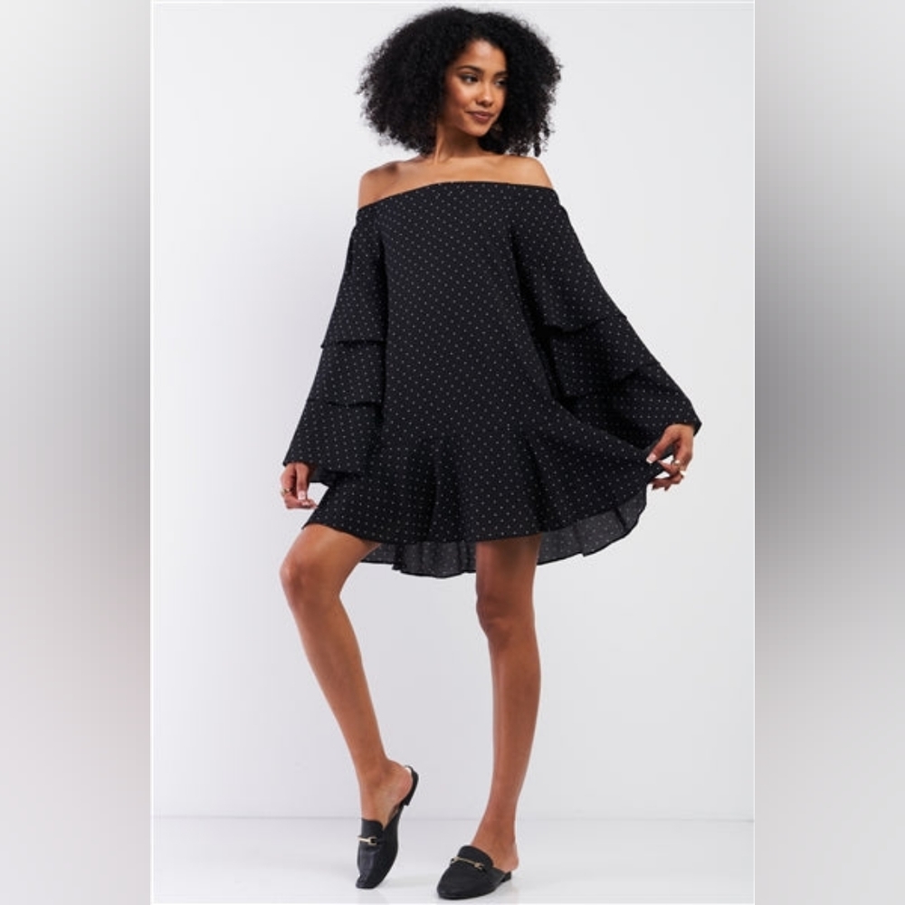 ON THE DOT- Flared Dress